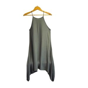 🌼3 for $15🦋 CHARMING CHARLIE Strappy Dress Asymetrical‎ Boxy Hem Green Small